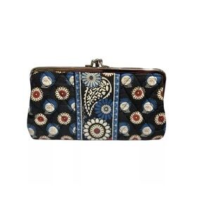 Vera Bradley Night Owl Pattern Kiss Lock Wallet
